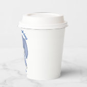 ブルーバニーボーイズ1st誕生日パーソナライズ名年齢 紙コップ (左)