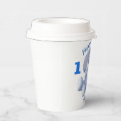 ブルーバニーボーイズ1st誕生日パーソナライズ名年齢 紙コップ (右)