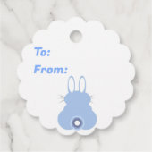 ブルーバニーメッセージカード フェイバータグ (裏面)