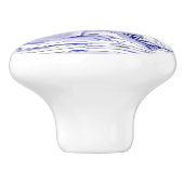 ブルーバニーラビットフローラデルフトデダムセラミックプル セラミックノブ (側面)