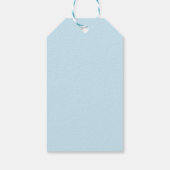 ブルーバニーワイルドフラワーボーイベビーシャワー ギフトタグ (裏面)