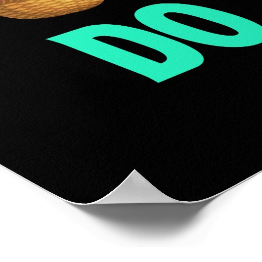 ブルーバニー耳シャークイースターエッグ狩り ポスター (角)