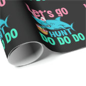 ブルーバニー耳シャークイースターエッグ狩り ラッピングペーパー (ロールコーナー)