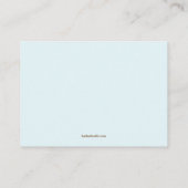 ブルーバニー赤ちゃんシャワーブック挿入リクエストカード エンクロージャーカード (裏面)