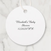 ブルーバニー赤ちゃんシャワー フェイバータグ (裏面)