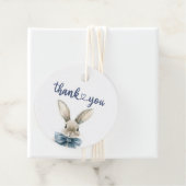 ブルーバニー赤ちゃんシャワー フェイバータグ (インサイチュ)