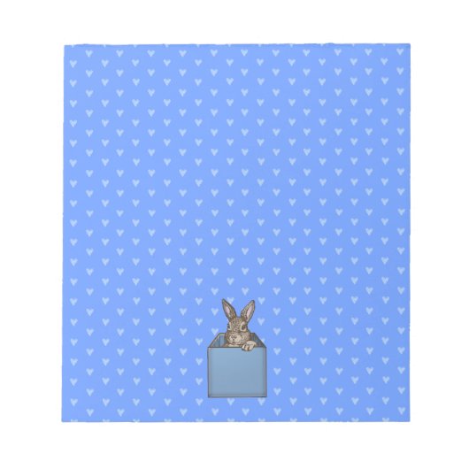 ブルーバニー・イン・ボックス ノートパッド (正面)