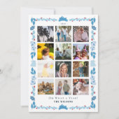 ブルーバニー フォークアート 1年を振り返って 12枚の写真 シーズンカード (正面)