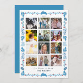 ブルーバニー フォークアート 1年を振り返って 12枚の写真 シーズンカード (正面/裏面)