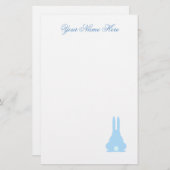 ブルーバニー 便箋 (正面/裏面)