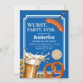 ブルーババリアンワーストビール&プレッツェルオクトーバーフェスト 招待状 (正面)