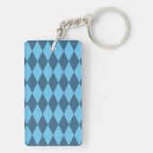 ブルーババリアRHOMBUS国旗のパターン キーホルダー (裏面)