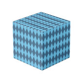 ブルーババリアRHOMBUS国旗のパターン フォトキューブ (裏面アングル)