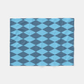 ブルーババリアRHOMBUS国旗のパターン フリースブランケット (正面(横))