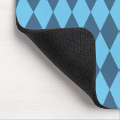 ブルーババリアRHOMBUS国旗のパターン マウスパッド (コーナー)