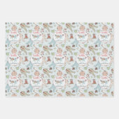 ブルーバビーズ初めてのクリスマスウィンターパジャマ ラッピングペーパーシート (正面)