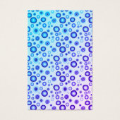 ブルーバブルイヤリングネックレスジュエリー表示カード (正面)