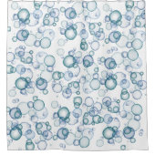 ブルーバブルシャワーカーテン シャワーカーテン (正面)