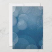 ブルーバブルシルバーバチュラーパーティ招待状新規 招待状 (裏面)