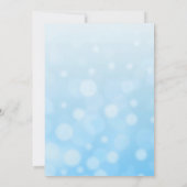 ブルーバブルスターフィッシュビーチ結婚式招待状 招待状 (裏面)