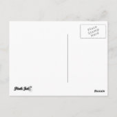 ブルーバブルダッキー（アヒルちゃん）サンキューカード ポストカード (裏面)