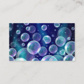 ブルーバブルデザインハウスクリーニングサービススクエア 名刺 (裏面)