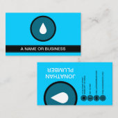 ブルーバブル水滴 名刺 (正面/裏面)