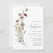 ブルーバプテスマの野花 招待状 (正面)