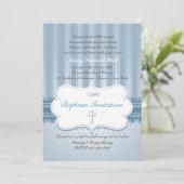 ブルーバプテスマ宗教招待状 招待状 (スタンド正面)