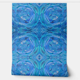 ブルーバユー抽象芸術ピール&スティック 壁紙