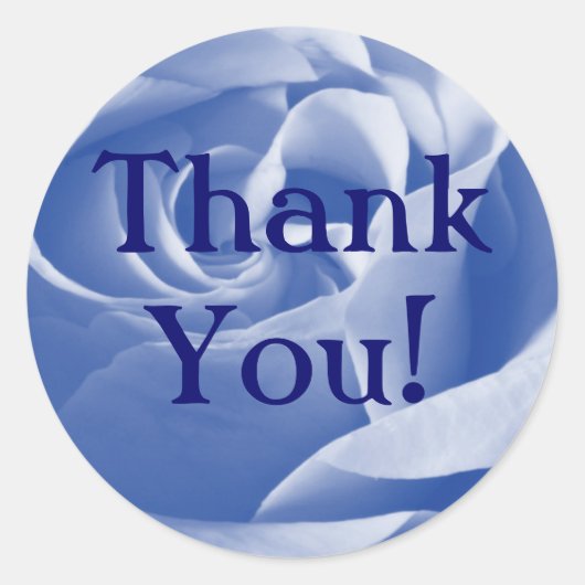 ブルーバラありがとう! ラウンドシール (正面)