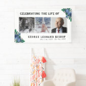 ブルーバラお祝いオブライフ3写真葬 横断幕 (インサイチュ)