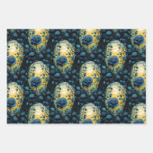 ブルーバラつる植物コレクション ラッピングペーパーシート (正面2)