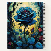 ブルーバラつる植物1 ノートブック (裏面)