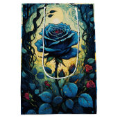 ブルーバラつる植物1 ミディアムペーパーバッグ (裏面)