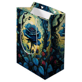 ブルーバラつる植物1 ミディアムペーパーバッグ