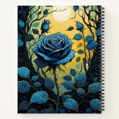 ブルーバラつる植物2 ノートブック (裏面)