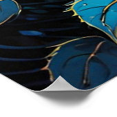 ブルーバラつる植物2 ポスター (角)