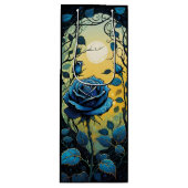 ブルーバラつる植物2 ワインギフトバッグ (正面)