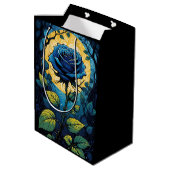 ブルーバラつる植物3 ミディアムペーパーバッグ (裏面アングル)