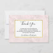 ブルーバラとクラウンフローラブーケありがとう サンキューカード (裏面)