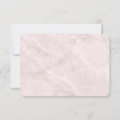 ブルーバラとクラウンフローラブーケウェディングRSVP 出欠カード (裏面)