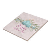 ブルーバラとクラウンフローラブーケ母の日 タイル (側面)