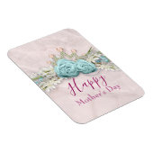 ブルーバラとクラウンフローラブーケ母の日 マグネット (右側)