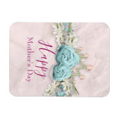 ブルーバラとクラウンフローラブーケ母の日 マグネット (横)