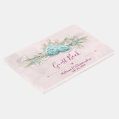 ブルーバラとクラウンフローラブーケ結婚ス ゲストブック (コーナー)