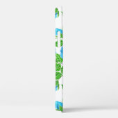 ブルーバラの水色のシームレスなパターン Case-Mate iPhoneケース (裏面 / 右)