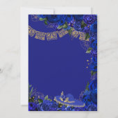 ブルーバラエレガントシャルロキンセアニェラ 招待状 (裏面)