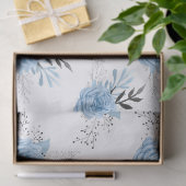 ブルーバラオンホワイトデコパージュ 薄葉紙 (ギフト)