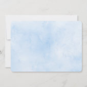 ブルーバラガーデンバプティスフォト招待状 招待状 (裏面)